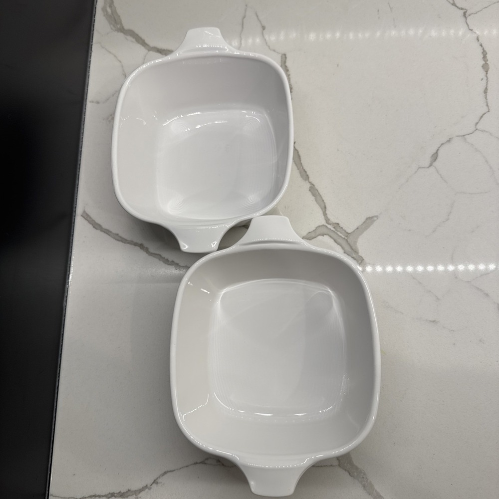SET OF 2 Corning Ware WILDFLOWER P-43-B Small Square Casserole Dishes 5" 700 mL - Picture 4 of 8